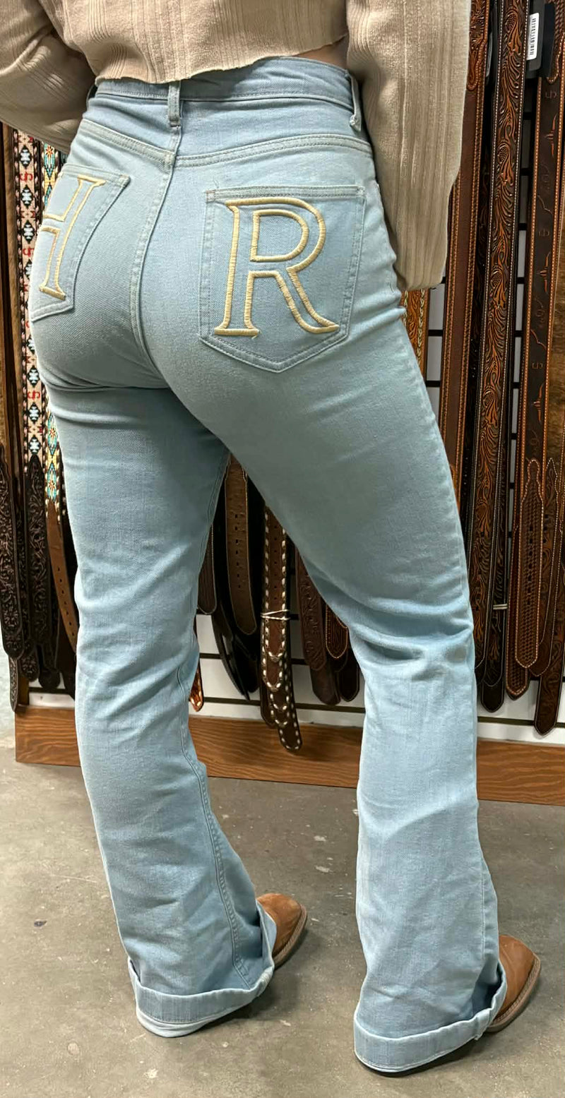 Jeans Hunt Ranch Stella "HR Back Embroidery" – Denim Pale